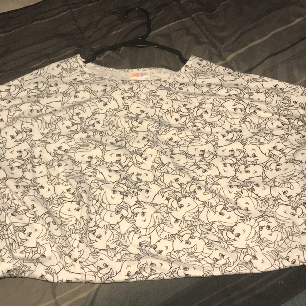 Disney Lularoe Irma with Flounder print